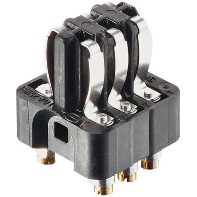 Harting 09 70 006 2813 Fjederindsats Han Staf 6 Skruer 1 pc, Câble + prise électronique, Noir Harting 09 70 006 2813 Fjederindsats Han Staf 6 Skruer 1 pc, Câble + prise électronique, Noir