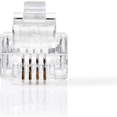 OEM RJ11 Telefonstecker - 4-Pol - 10 stück, Téléphone : accessoires OEM RJ11 Telefonstecker - 4-Pol - 10 stück, Téléphone : accessoires