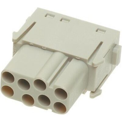Harting 09 14 008 3101 Tilslutningsindsats Han C-Modul 8 + PE Crimp 1 pc, Câble + prise électronique, Gris Harting 09 14 008 3101 Tilslutningsindsats Han C-Modul 8 + PE Crimp 1 pc, Câble + prise électronique, Gris