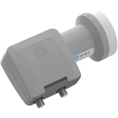 WISI OC 02E Système d'alimentation Twin 40mm gris clair (Twin LNB, 40mm), Tête universelle, Gris WISI OC 02E Système d'alimentation Twin 40mm gris clair (Twin LNB, 40mm), Tête universelle, Gris
