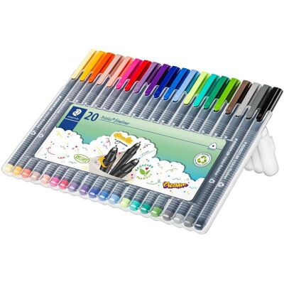 Staedtler Stylo, Liner fin Triplus assorti (20x) Staedtler Stylo, Liner fin Triplus assorti (20x)