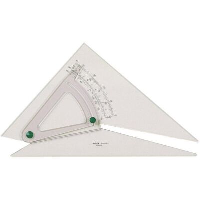 Linex, Règle, Verstellbarer Winkel 250 x 320 mm (32 cm, Matières plastiques) Linex, Règle, Verstellbarer Winkel 250 x 320 mm (32 cm, Matières plastiques)