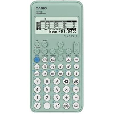 Casio Calculatrice, Wissenschaftlicher Taschenrechner FX-92BSECOND AAA Grün (Fonctionnement sur piles) Casio Calculatrice, Wissenschaftlicher Taschenrechner FX-92BSECOND AAA Grün (Fonctionnement sur piles)