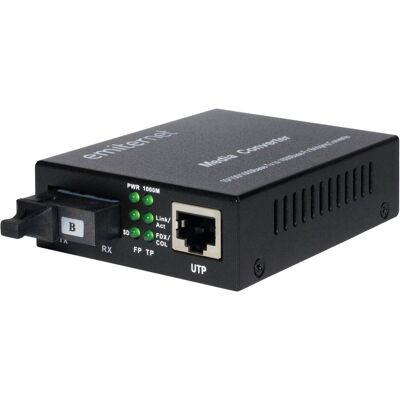 Emiter Émetteur EM/1GB-ETH-1XSC-1310 Convertisseur Ethernet WDM 10/100/1000 Mbit/s RJ45/1xSC SM 9/125 (Tx, Convertisseur Emiter Émetteur EM/1GB-ETH-1XSC-1310 Convertisseur Ethernet WDM 10/100/1000 Mbit/s RJ45/1xSC SM 9/125 (Tx, Convertisseur