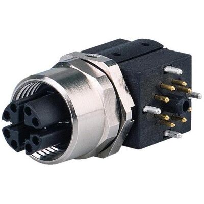 Telegärtner STX M12x1 EBB X-cod.Cat.6A 90°BS8X090-2-4THR085BM000 J80420A0120, Câble + prise électronique Telegärtner STX M12x1 EBB X-cod.Cat.6A 90°BS8X090-2-4THR085BM000 J80420A0120, Câble + prise électronique