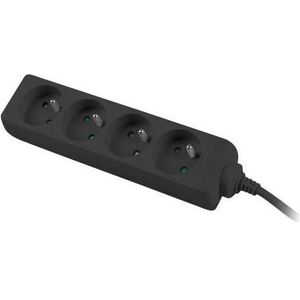 PremiumCord Multiprise - 4 prises, 3m, Noir PremiumCord Multiprise - 4 prises, 3m, Noir