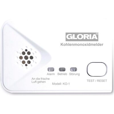 Détecteur de Monoxyde de Carbone Gloria - Fonctionne sur Batterie, Certifié EN50291-1:2018 Détecteur de Monoxyde de Carbone Gloria - Fonctionne sur Batterie, Certifié EN50291-1:2018