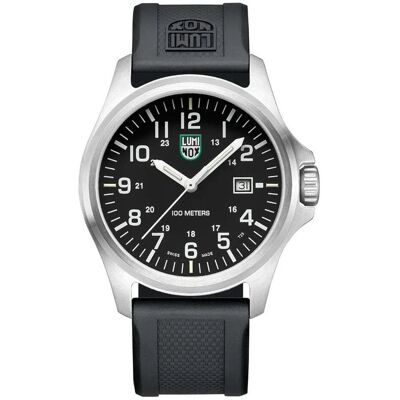 Luminox, Montre, X2.2501 Patagonia Steel Mens Watch 43mm 10ATM, Noir, Argent, (Horloge analogique, Swiss Made, 43 mm) Luminox, Montre, X2.2501 Patagonia Steel Mens Watch 43mm 10ATM, Noir, Argent, (Horloge analogique, Swiss Made, 43 mm)