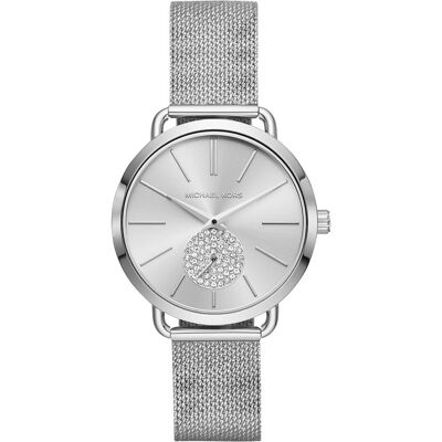 Michael Kors, Montre, Portia, Argent, (Horloge analogique, 36 mm) Michael Kors, Montre, Portia, Argent, (Horloge analogique, 36 mm)