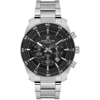 Daniel Klein, Montre, DK.1.14263-1, Argent, (Horloge analogique, 42 mm) Daniel Klein, Montre, DK.1.14263-1, Argent, (Horloge analogique, 42 mm)