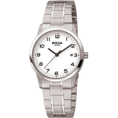Boccia, Montre, 3302-01 Montre femme titane 29mm 5ATM, Argent, (Horloge analogique, 29 mm) Boccia, Montre, 3302-01 Montre femme titane 29mm 5ATM, Argent, (Horloge analogique, 29 mm)