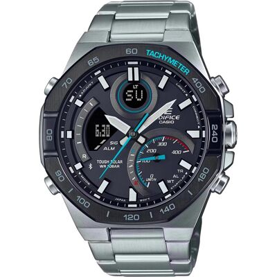 Casio Montre, Edifice - ECB-950DB-1AEF, Argent, (Chronographe, Horloge analogique, 48 mm) Casio Montre, Edifice - ECB-950DB-1AEF, Argent, (Chronographe, Horloge analogique, 48 mm)