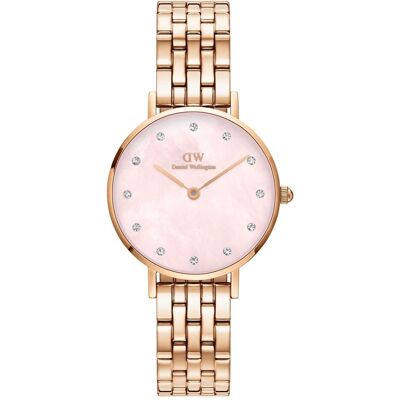 Daniel Wellington, Montre, Petite Lumine 5-Link DW00100617, Or, (Horloge analogique, 28 mm) Daniel Wellington, Montre, Petite Lumine 5-Link DW00100617, Or, (Horloge analogique, 28 mm)