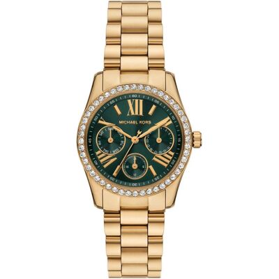 Michael Kors, Montre, Lexington Lux Day Date Gold/Grün, Or, Vert, (33 mm) Michael Kors, Montre, Lexington Lux Day Date Gold/Grün, Or, Vert, (33 mm)
