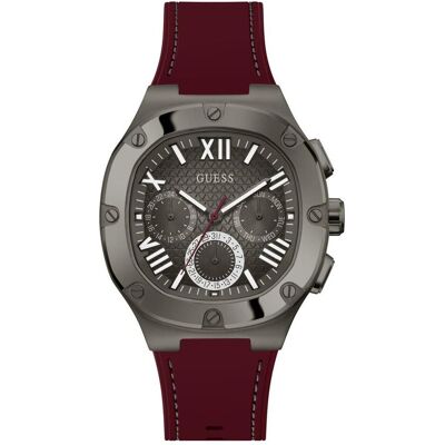 Guess, Montre, - Headline GW0571G4, Noir, Gris, Rouge, (Horloge analogique, 42 mm) Guess, Montre, - Headline GW0571G4, Noir, Gris, Rouge, (Horloge analogique, 42 mm)