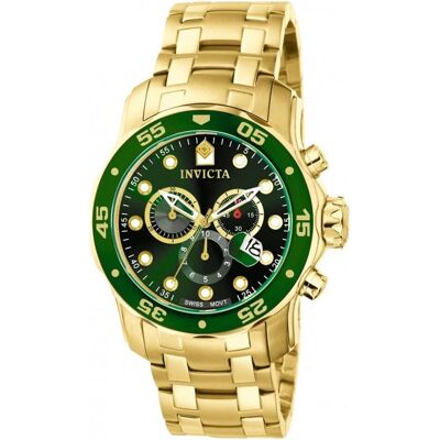 Invicta Montre, - Pro Diver SCUBA Quartz Chronograph 0075, Argent, Noir, (Chronographe, 43 mm) Invicta Montre, - Pro Diver SCUBA Quartz Chronograph 0075, Argent, Noir, (Chronographe, 43 mm)