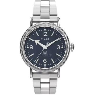 Timex, Montre, Waterbury TW2W20500, Argent, (Horloge analogique) Timex, Montre, Waterbury TW2W20500, Argent, (Horloge analogique)