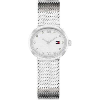 Tommy Hilfiger, Montre, Moira, Argent, Blanc, (Horloge analogique, 38 mm) Tommy Hilfiger, Montre, Moira, Argent, Blanc, (Horloge analogique, 38 mm)