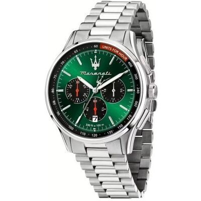 Maserati, Montre, Sorpasso, Argent, (Chronographe, 42 mm) Maserati, Montre, Sorpasso, Argent, (Chronographe, 42 mm)