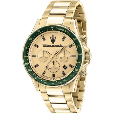 Maserati, Montre, Sfida, Or, (Chronographe, Horloge analogique, 44 mm) Maserati, Montre, Sfida, Or, (Chronographe, Horloge analogique, 44 mm)