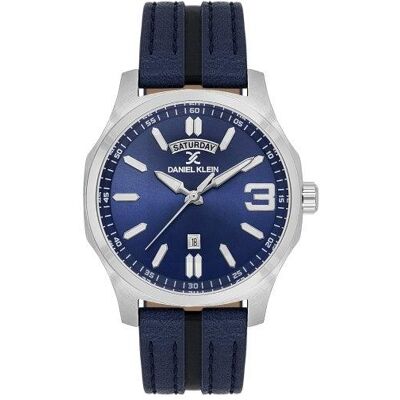 Daniel Klein, Montre, DK.1.14141-2, Argent, (Horloge analogique, 42 mm) Daniel Klein, Montre, DK.1.14141-2, Argent, (Horloge analogique, 42 mm)