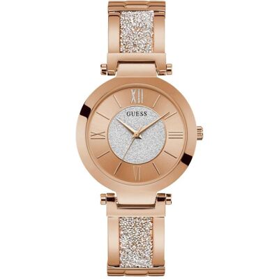 Guess, Montre, Aurora, Argent, Rose, (Horloge analogique, 45 mm) Guess, Montre, Aurora, Argent, Rose, (Horloge analogique, 45 mm)