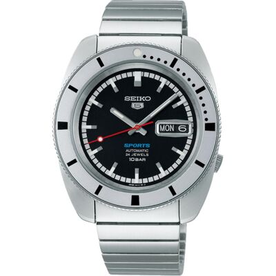 Seiko Montre, Sports, Argent, Noir, (Horloge analogique, 38.50 mm) Seiko Montre, Sports, Argent, Noir, (Horloge analogique, 38.50 mm)