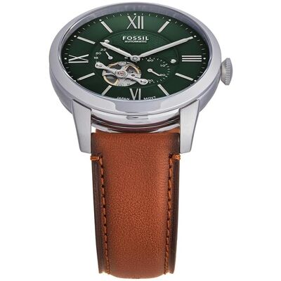 Fossil, Montre, Townsman, Marron, Vert, Argent, (Chronographe, 44 mm) Fossil, Montre, Townsman, Marron, Vert, Argent, (Chronographe, 44 mm)