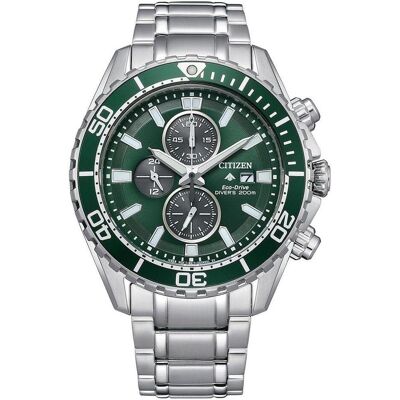 Citizen Montre, CA0820-50X Eco-Drive Promaster Chronographe Homme 45mm 20ATM, Argent, (Chronographe, Horloge analogique, 45 mm) Citizen Montre, CA0820-50X Eco-Drive Promaster Chronographe Homme 45mm 20ATM, Argent, (Chronographe, Horloge analogique, 45 mm)
