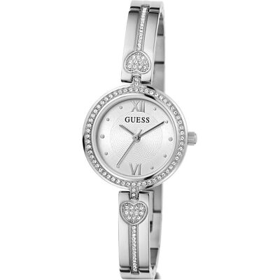 Guess, Montre, LOVEY montre-bracelet, Argent, (Horloge analogique, 27 mm) Guess, Montre, LOVEY montre-bracelet, Argent, (Horloge analogique, 27 mm)