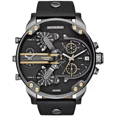 Diesel, Montre, Mr. Daddy 2.0, Noir, (Chronographe, Horloge analogique, 57 mm) Diesel, Montre, Mr. Daddy 2.0, Noir, (Chronographe, Horloge analogique, 57 mm)