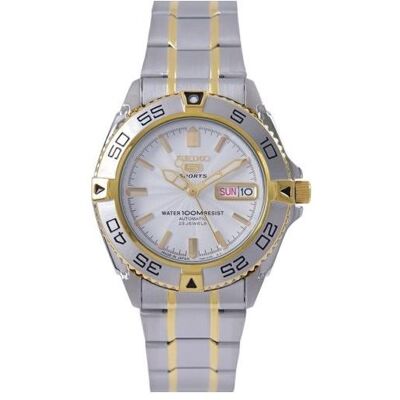 Seiko Montre, 5 SNZB24J1, Or, Argent, (Horloge analogique) Seiko Montre, 5 SNZB24J1, Or, Argent, (Horloge analogique)