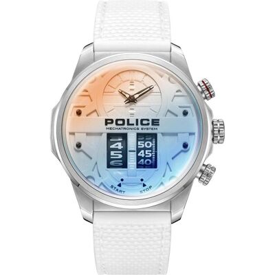 Police, Montre, Rotorcrom, Blanc, (Horloge analogique, 44 mm) Police, Montre, Rotorcrom, Blanc, (Horloge analogique, 44 mm)
