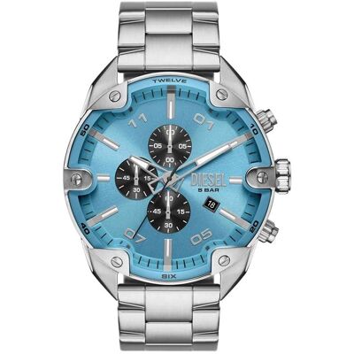 Diesel, Montre, Spiked, Bleu, (Chronographe, 49 mm) Diesel, Montre, Spiked, Bleu, (Chronographe, 49 mm)