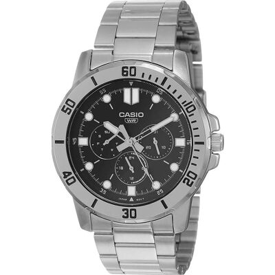 Casio Montre, Enticer Gent, Noir, Argent, (45 mm) Casio Montre, Enticer Gent, Noir, Argent, (45 mm)