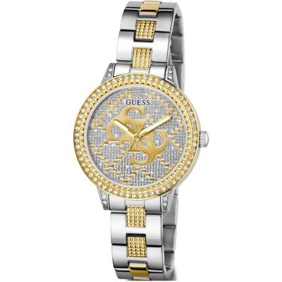 Guess, Montre, G Lace, Or, Argent, (Horloge analogique, 34 mm) Guess, Montre, G Lace, Or, Argent, (Horloge analogique, 34 mm)
