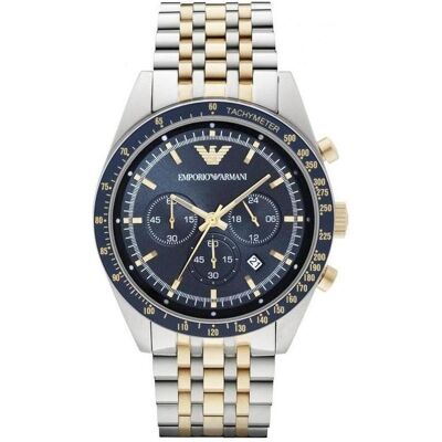 Giorgio Armani Emporio Armani, Montre, AR8030, Bleu, Argent, (Horloge analogique, 42 mm) Giorgio Armani Emporio Armani, Montre, AR8030, Bleu, Argent, (Horloge analogique, 42 mm)