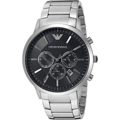 Giorgio Armani Emporio Armani, Montre, Montre homme AR2460, Argent, (Chronographe) Giorgio Armani Emporio Armani, Montre, Montre homme AR2460, Argent, (Chronographe)