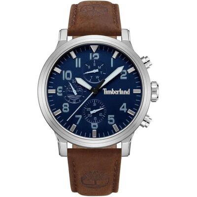 Timberland, Montre, Zegarek Zegarek Męski Driscoll TDWGF0040702 + BOX, Bleu, Marron, Argent, (Horloge analogique, 46 mm) Timberland, Montre, Zegarek Zegarek Męski Driscoll TDWGF0040702 + BOX, Bleu, Marron, Argent, (Horloge analogique, 46 mm)