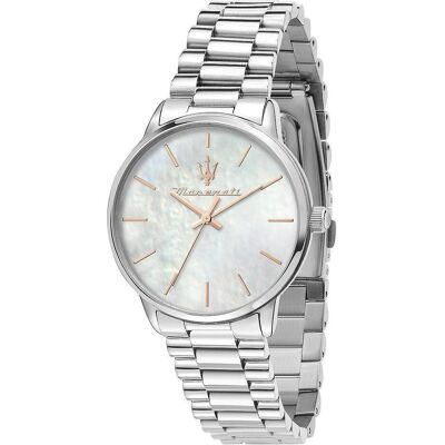 Maserati, Montre, R8853147507 Royale Femme 36mm 5ATM, Argent, (Horloge analogique, 36 mm) Maserati, Montre, R8853147507 Royale Femme 36mm 5ATM, Argent, (Horloge analogique, 36 mm)