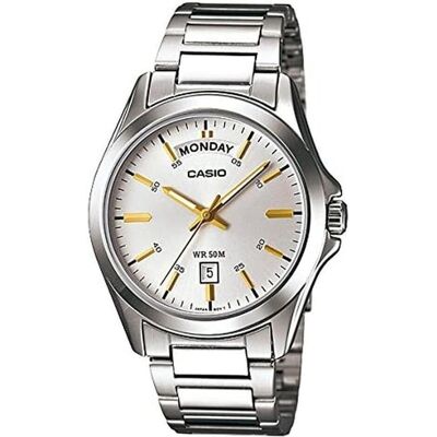 Casio Montre, Day Date, Argent, (45 mm) Casio Montre, Day Date, Argent, (45 mm)