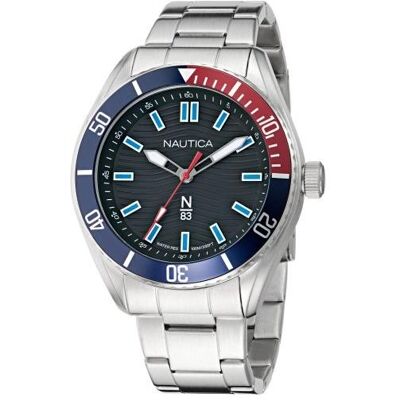 Nautica, Montre, NAPFWS503, Argent, (Horloge analogique) Nautica, Montre, NAPFWS503, Argent, (Horloge analogique)