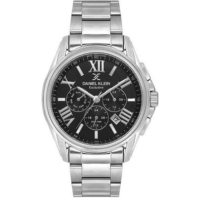 Daniel Klein, Montre, DK.1.14222-1, Argent, (Horloge analogique, 42 mm) Daniel Klein, Montre, DK.1.14222-1, Argent, (Horloge analogique, 42 mm)