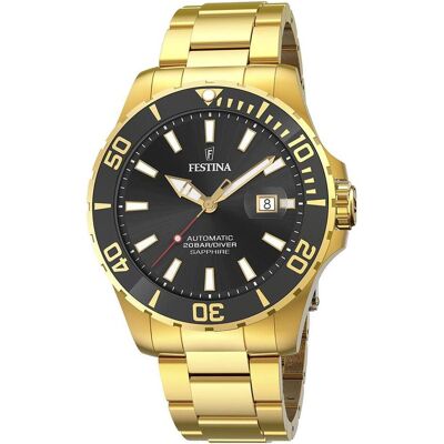 Festina, Montre, Automatique, Or, (Horloge analogique, 44 mm) Festina, Montre, Automatique, Or, (Horloge analogique, 44 mm)