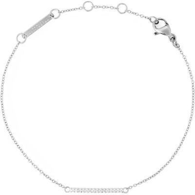 Daniel Wellington, Montre, - Elegant bracelet with cubic zirconia Mirelle DW00401622, Blanc, Noir, Argent, (Horloge analogique, 40 mm) Daniel Wellington, Montre, - Elegant bracelet with cubic zirconia Mirelle DW00401622, Blanc, Noir, Argent, (Horloge analogique, 40 mm)