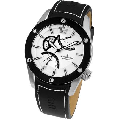 Jacques Lemans, Montre, Herrenuhr, Argent, (46 mm) Jacques Lemans, Montre, Herrenuhr, Argent, (46 mm)