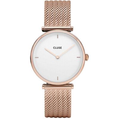 Cluse, Montre, Boîte cadeau Triomphe Mesh Rosé, Rose, (Horloge analogique, 33 mm) Cluse, Montre, Boîte cadeau Triomphe Mesh Rosé, Rose, (Horloge analogique, 33 mm)