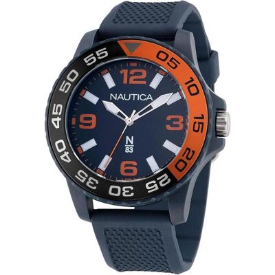 Nautica, Montre, Montre Monde Finn, Bleu, (Horloge analogique, 45 mm) Nautica, Montre, Montre Monde Finn, Bleu, (Horloge analogique, 45 mm)