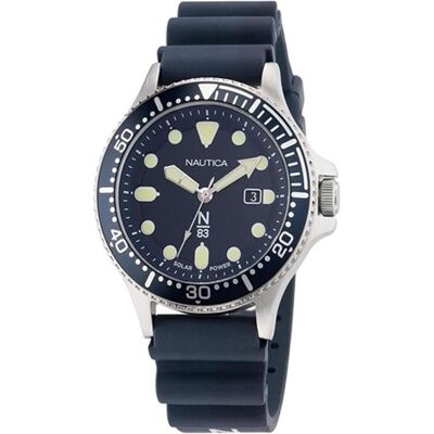 Nautica, Montre, Cocoa Beach, Argent, Bleu, (43 mm) Nautica, Montre, Cocoa Beach, Argent, Bleu, (43 mm)