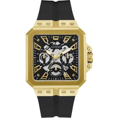 Guess, Montre, GW0637G2, Noir, Or, (Horloge analogique, 42 mm) Guess, Montre, GW0637G2, Noir, Or, (Horloge analogique, 42 mm)